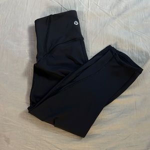Lululemon black high-rise tight cropped leggings